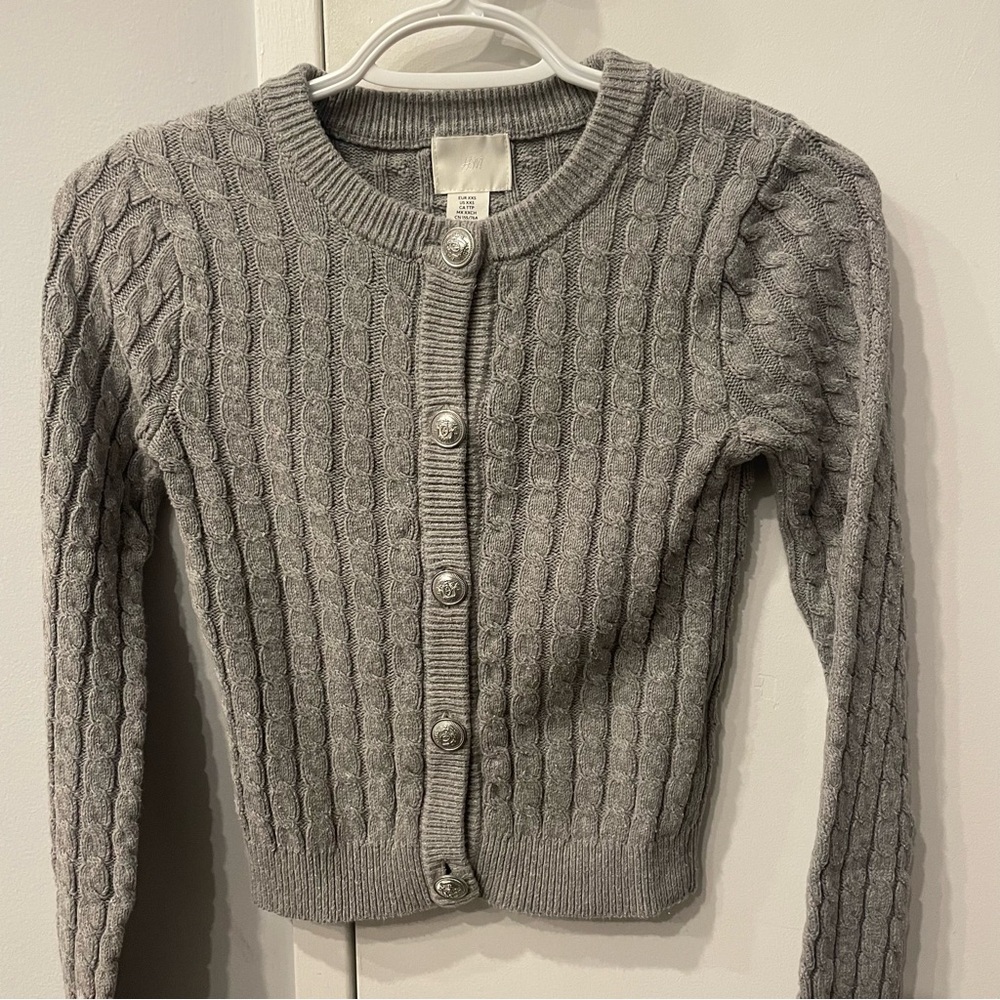 XXS H&M Cable Knit Cardigan